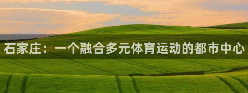 凯发官方正版app娱乐下载：石家庄：一个融合多元体育